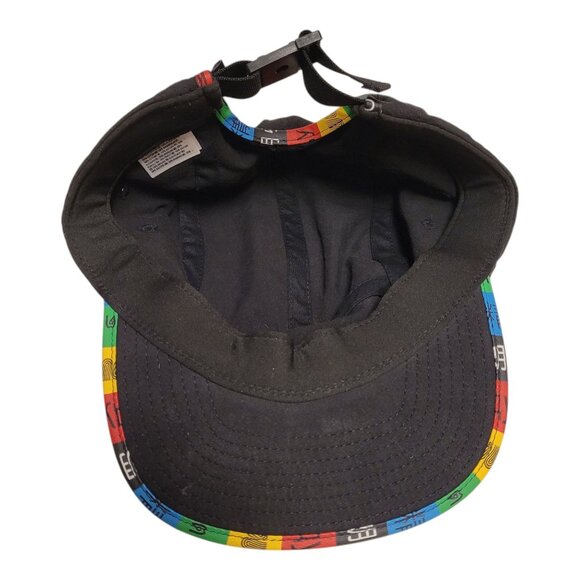 Vans Spirit Black Cap With Multicolor Brim Adjustable Strap - Picture 5 of 6